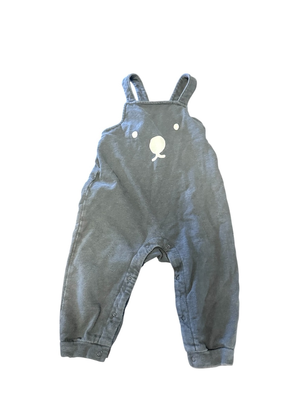 Minkmui Gray Bunny Face Overall Romper Size 90 (18-24 Months)